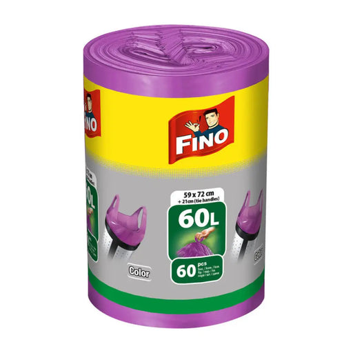 ТОРБИ ЗА ОТПАДЪЦИ 60L 60 БР FINO COLOR