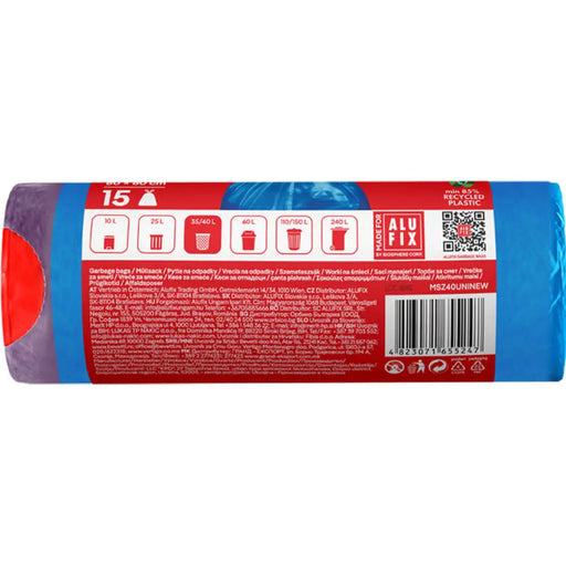 ТОРБИ ЗА ОТПАДЪЦИ 60L 15БР LDPE ALUFIX PREMIUM