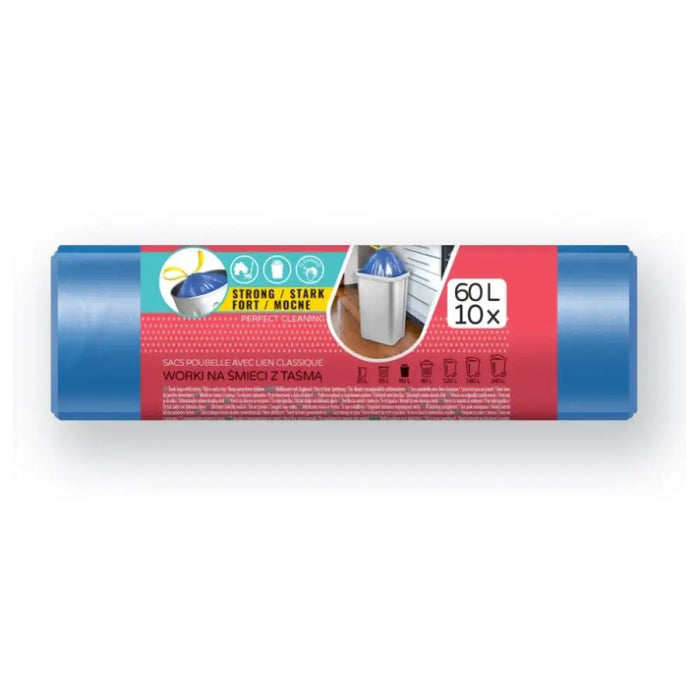 ТОРБИ ЗА СМЕТ BLUE 60L С ВРЪЗКА HD 10 БР. STANDARD VIGO