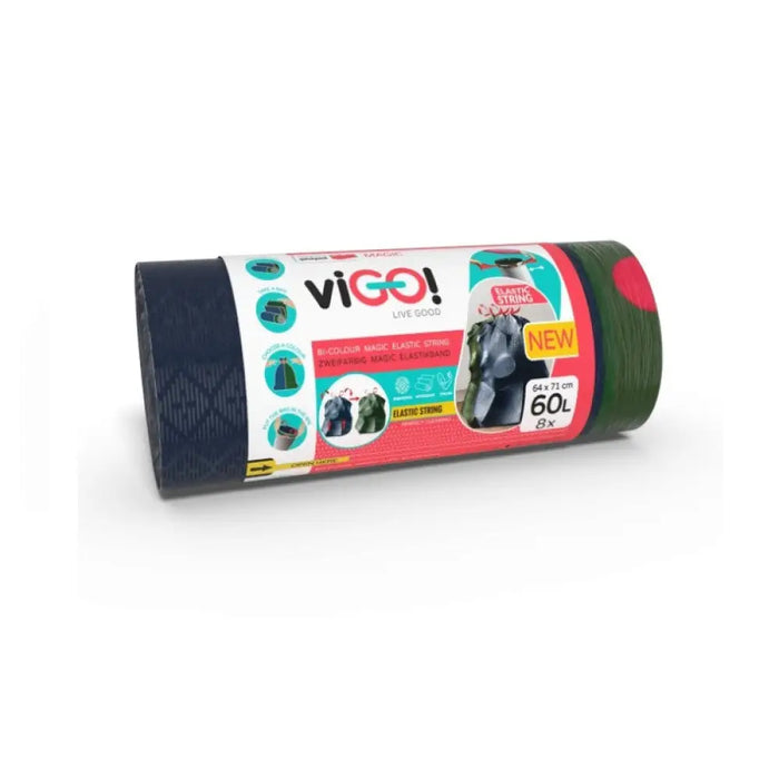 ТОРБИ ЗА СМЕТ С ЛАСТИЧНА ЛЕНТА 60L 8БР MAGIC VIGO