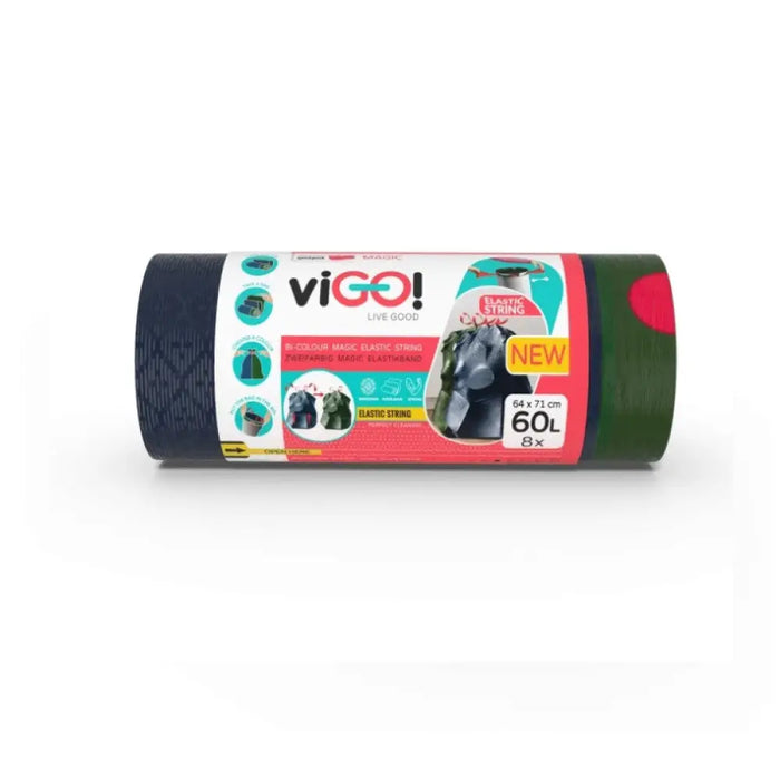 ТОРБИ ЗА СМЕТ С ЛАСТИЧНА ЛЕНТА 60L 8БР MAGIC VIGO