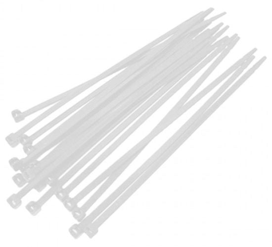 Кабелни превръзки Tork - 368 x 3.6 mm, бели, 100 броя