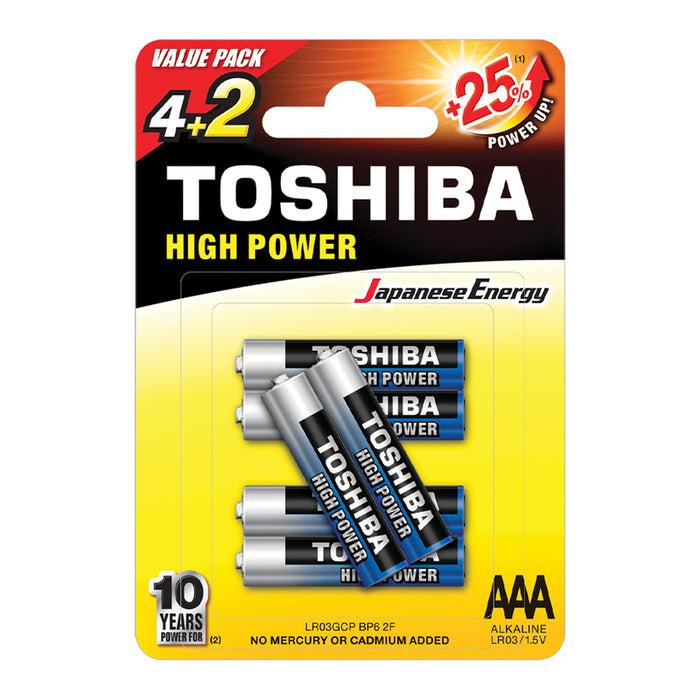БАТЕРИИ TOSHIBA AAA LR03