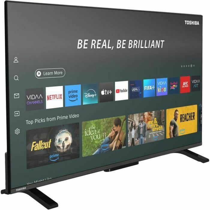 Смарт телевизор Toshiba 40QV2F63DG Full HD 40" LED HDR HDR10+ D-LED HDR10 DVB-T2 400 Hz PQI QLED