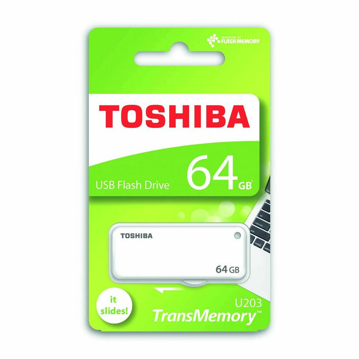 USB стик Toshiba U203 Бял 64 GB