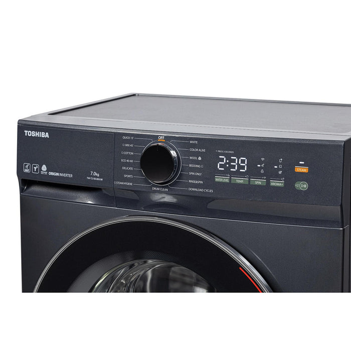 Пералня Toshiba TW-T21BU80UWBK(MG) , 1200 об./мин., 7.00 kg, A , Inox