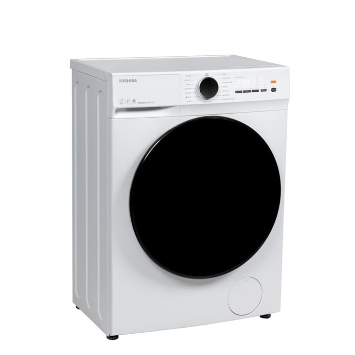 Пералня Toshiba TW-T21BU80UWBK(WW) , 1200 об./мин., 7.00 kg, A , Бял