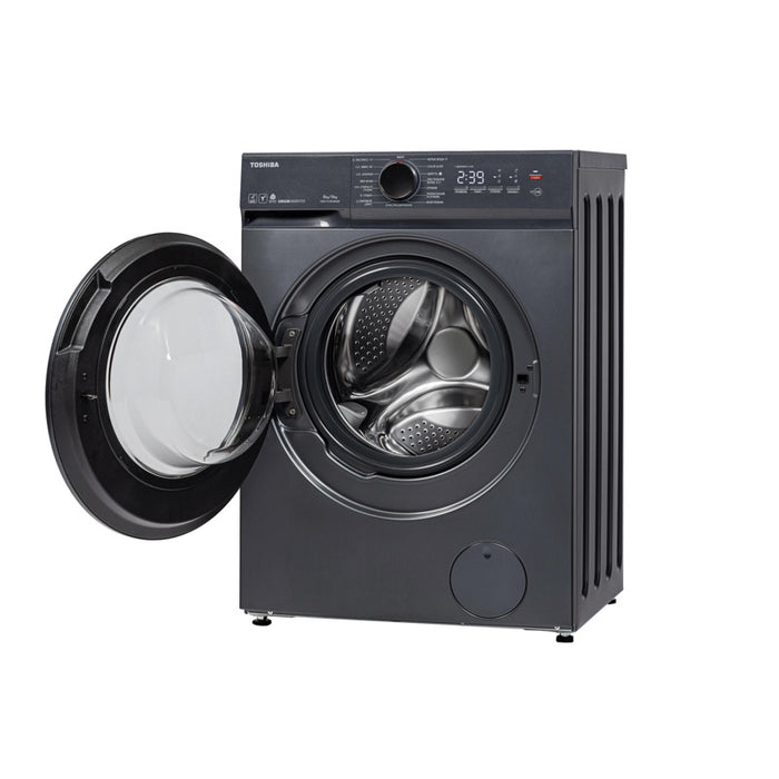 Пералня със сушилня Toshiba TWD-T21BU90UWBK(MG) , 1400 об./мин., 6 kg, 8.00 kg, E , Inox