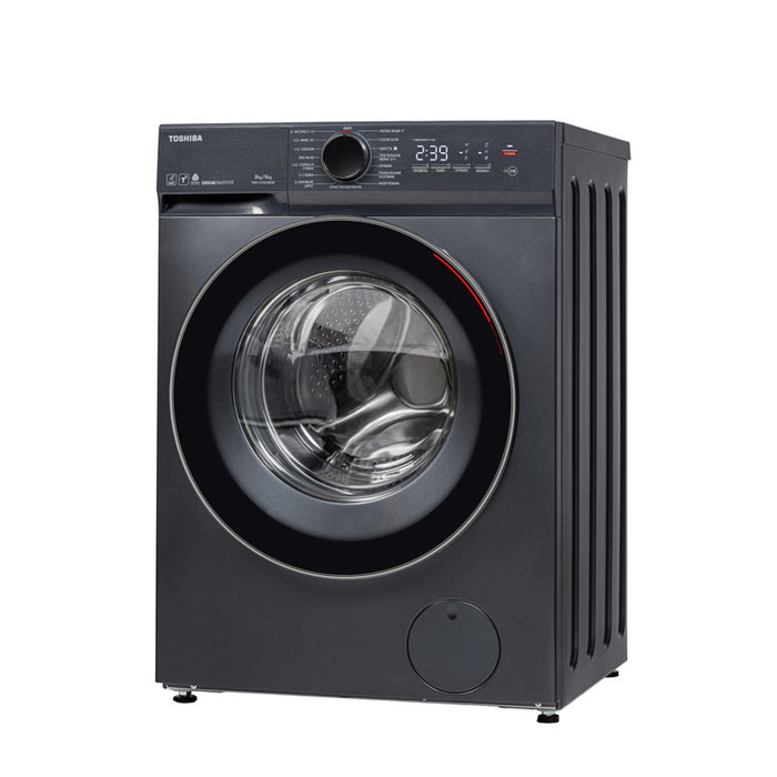 Пералня със сушилня Toshiba TWD-T21BU90UWBK(MG) , 1400 об./мин., 6 kg, 8.00 kg, E , Inox