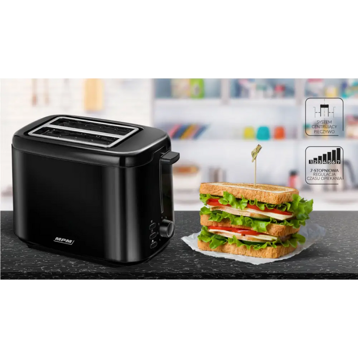 Тостер MPM MTO-07/c черен