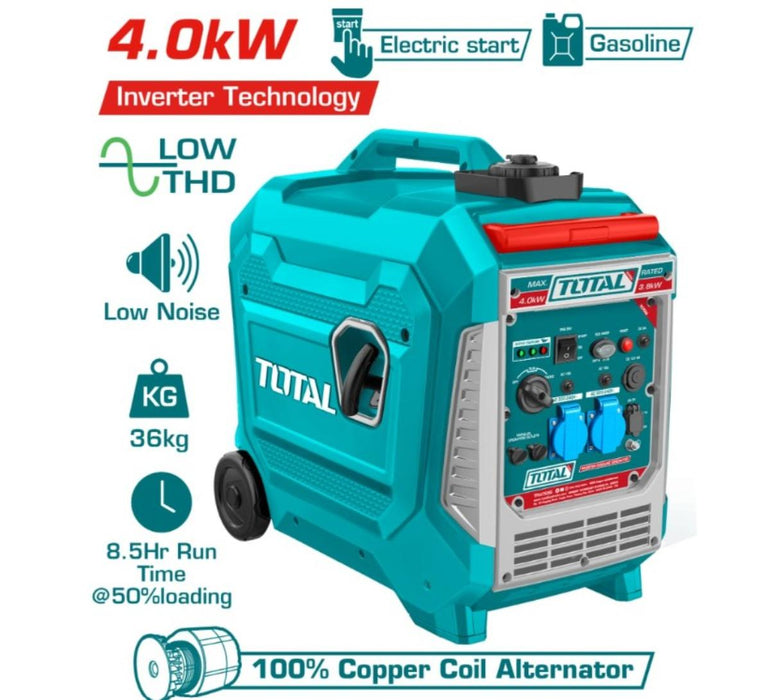 ИНВЕРТОРЕН БЕНЗИНОВ ГЕНЕРАТОР 4 KW TOTAL