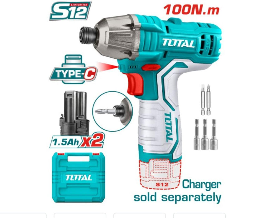 АКУМ. УДАРЕН ВИНТОВЕРТ 12V,100NM TOTAL