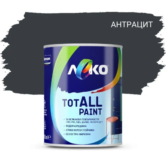 TOTALL PAINT АНТРАЦИТ 0.600 L LEKO