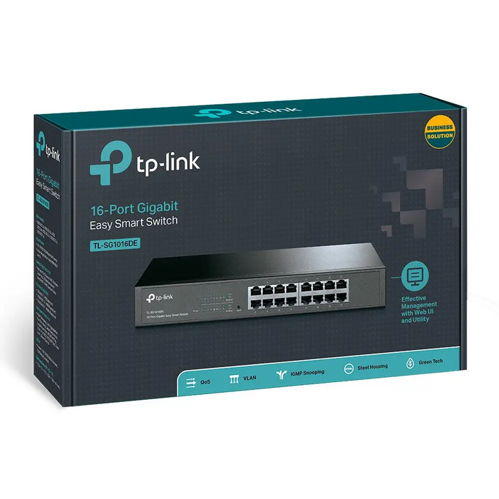 TP-Link 16-портов Gigabit Easy Smart мрежов комутатор