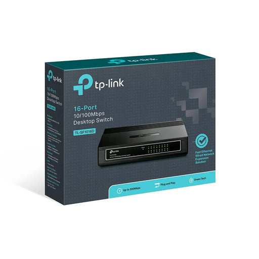 TP-Link 16-портов 10/100Mbps настолен превключвател