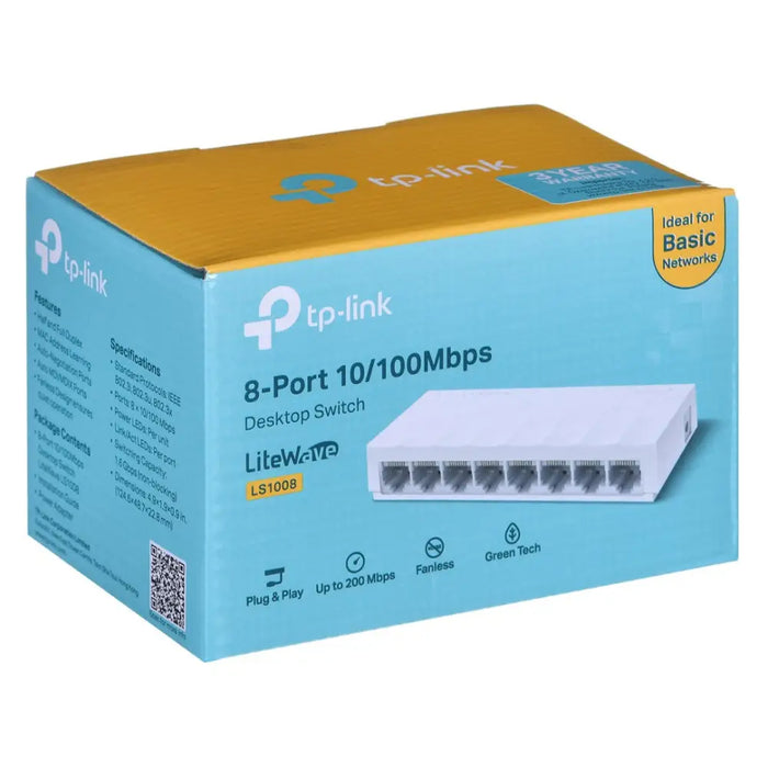 TP-Link 8-портов 10/100Mbps настолен мрежов превключвател