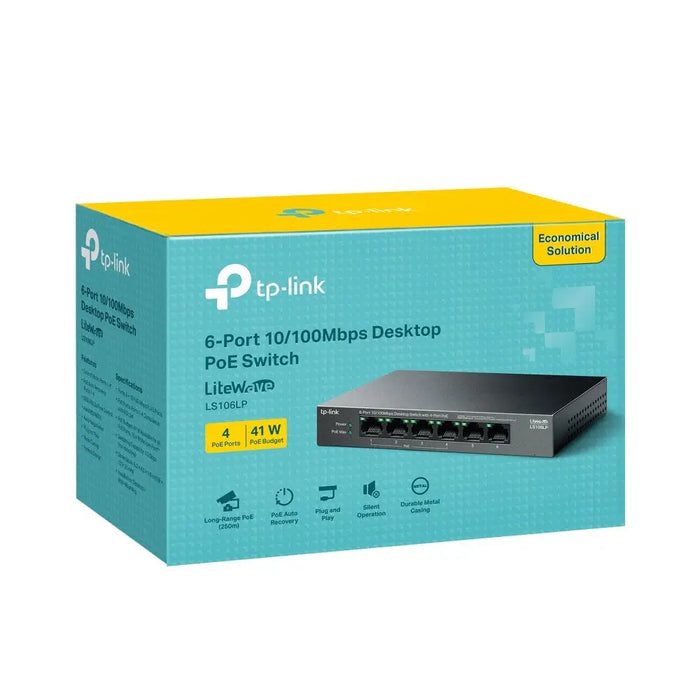 TP-Link LiteWave LS106LP мрежов комутатор Unmanaged Fast
