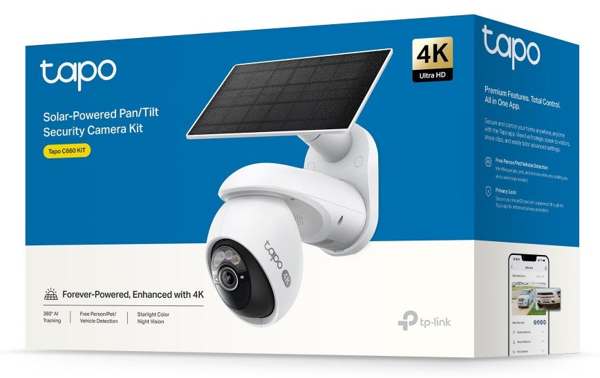 TP-Link Tapo C660 KIT - захранвана от слънчева енергия външна IP камера за видеонаблюдение
