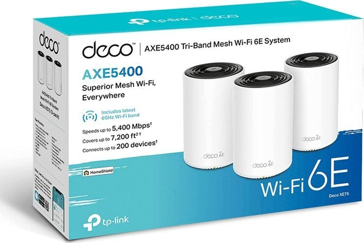 Мрежеста система TP-LINK Deco XE75 (опаковка от 3)