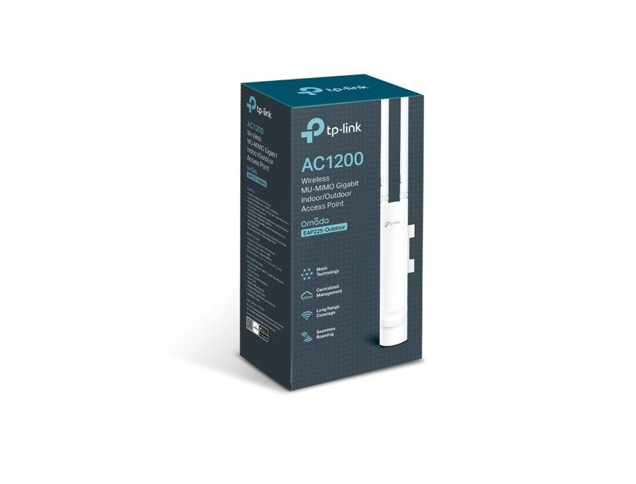 TP-Link Omada EAP225-Outdoor 1200 Mbit/s бяло захранване през Ethernet (PoE)
