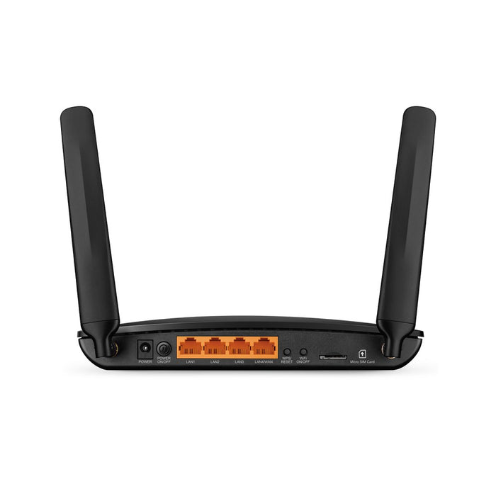 TP-LINK TL-MR6400 безжичен рутер Еднобандов (2,4 GHz) Fast Ethernet 3G 4G Черен