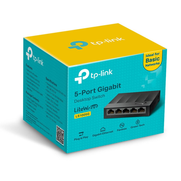 TP-Link 5-портов 10/100/1000Mbps настолен мрежов превключвател