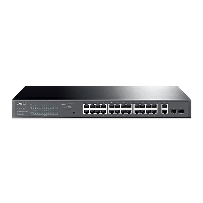TP-Link 28-портов Gigabit Easy Smart Switch с 24-портов PoE+