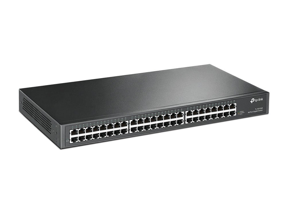TP-Link TL-SG1048 Unmanaged Gigabit Ethernet (10/100/1000) 1U черен