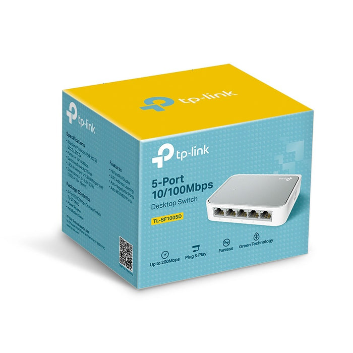TP-Link TL-SF1005D управляван бърз Ethernet (10/100) бял