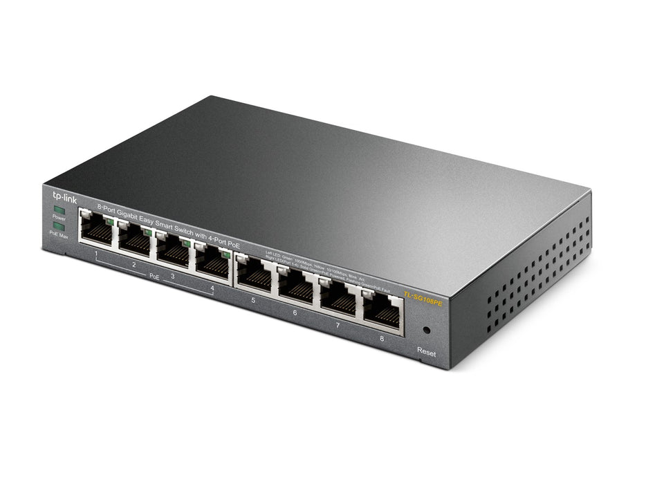 TP-Link 8-портов Gigabit Easy Smart Switch с 4-портов PoE