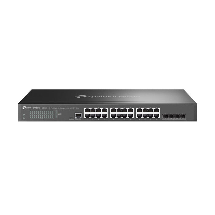 TP-Link Omada 24-портов Gigabit L2+ управляван суич с 4 SFP слота