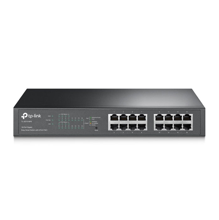 TP-Link TL-SG1016PE мрежов комутатор Managed L2 Gigabit Ethernet (10/100/1000) Power over Ethernet (PoE) Черен