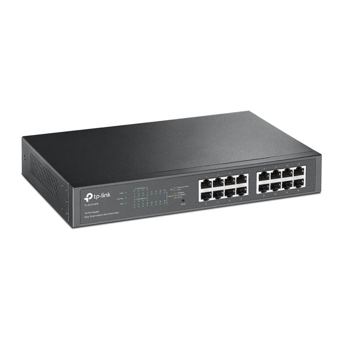 TP-Link TL-SG1016PE мрежов комутатор Managed L2 Gigabit Ethernet (10/100/1000) Power over Ethernet (PoE) Черен