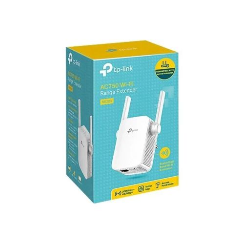 TP-LINK Wireless Range Extender Dual Band RE205 AC750 White EU
