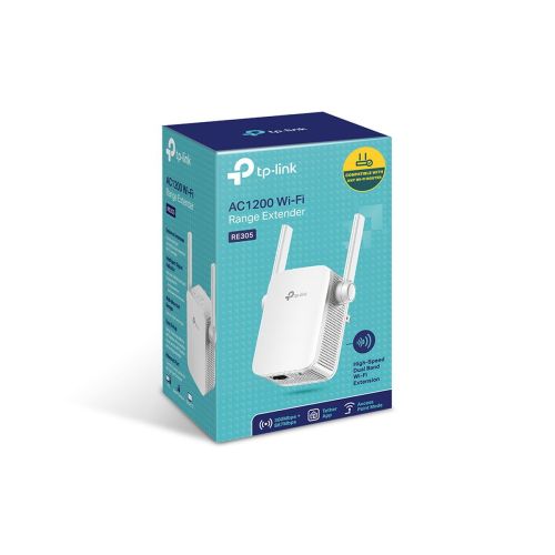 TP-LINK Wireless Range Extender Dual Band RE305 AC1200 White EU