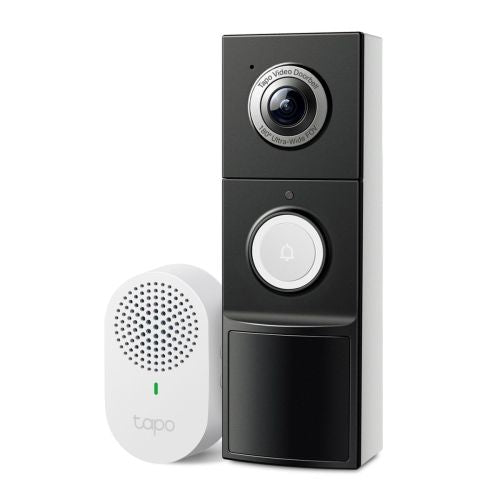 TP-Link Smart Video Doorbell Tapo 235 Kit, Wireless, 2K 5MP, IP65, Black EU