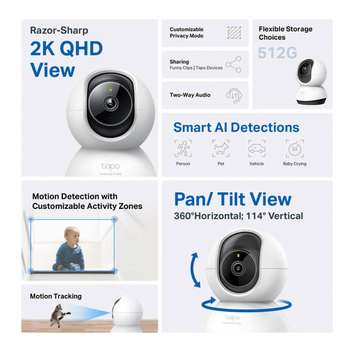 Камера TP-Link Tapo TC72 2K QHD
