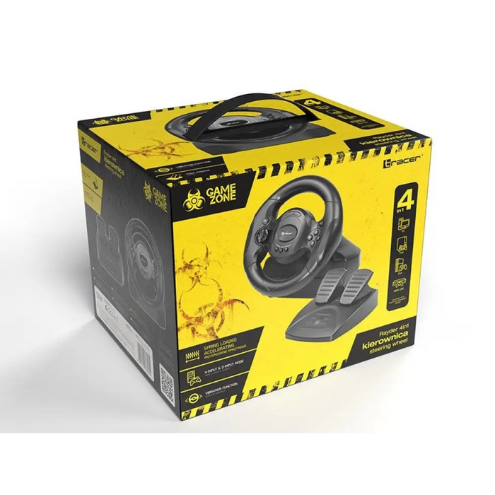 Tracer Rayder 4 в 1 черен компютър с волан PlayStation 4