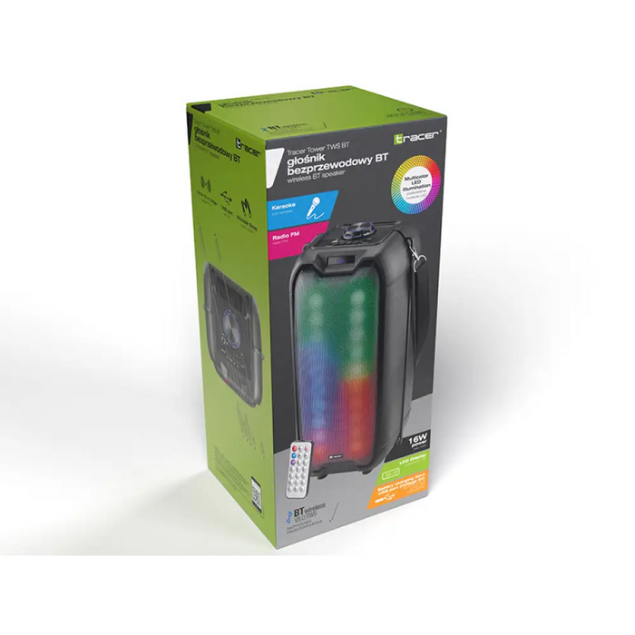 TRACER Високоговорител Tower LED TWS BT
