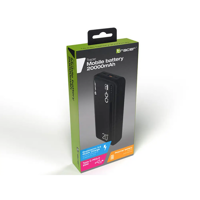 Tracer Външна батерия 20000MAH QC3.0-PD20W