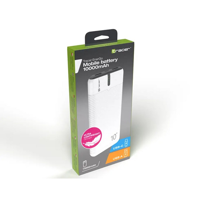 Tracer Външна батерия EnerGo 10000mAh white/black