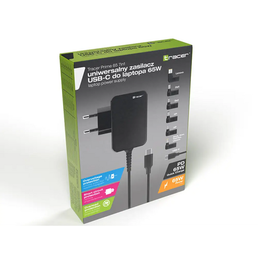 TRACER Зарядно за ноутбук PRIME 65W 7В1