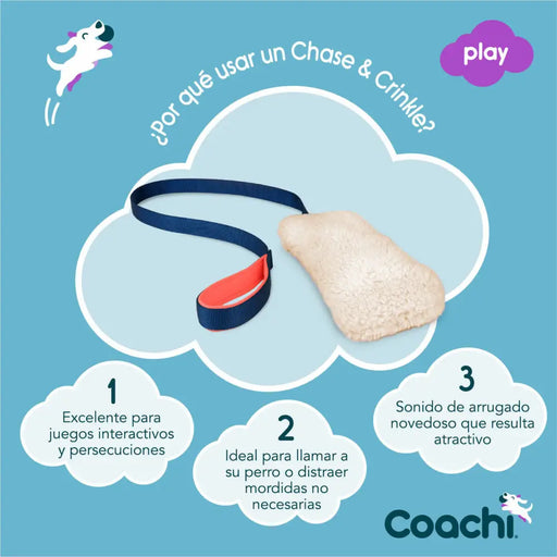 Training toy Coachi CHASE & CRINKLE Син
