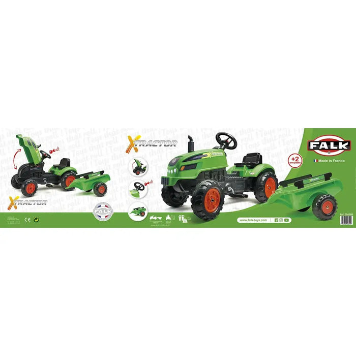 Трактор с Педали Falk Xtractor 2048AB Зелен