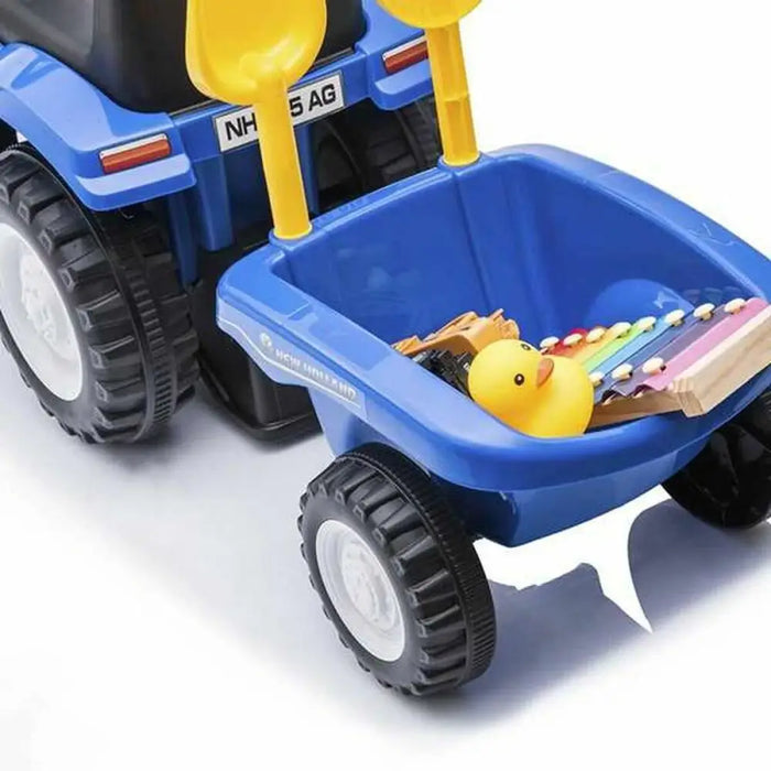 Трактор с Педали New Holland Ride ON Син 91 x 44 x 29 cm