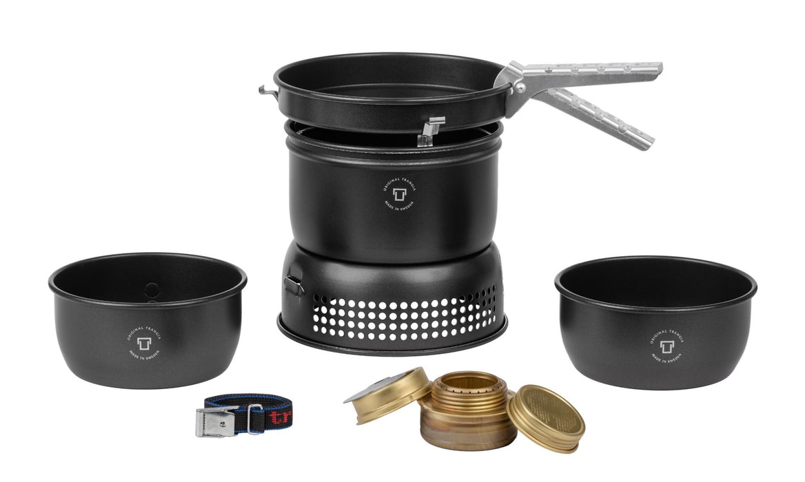 Комплект за къмпинг с алкохолен котлон Trangia Stove 37-5 UL/BL, черен