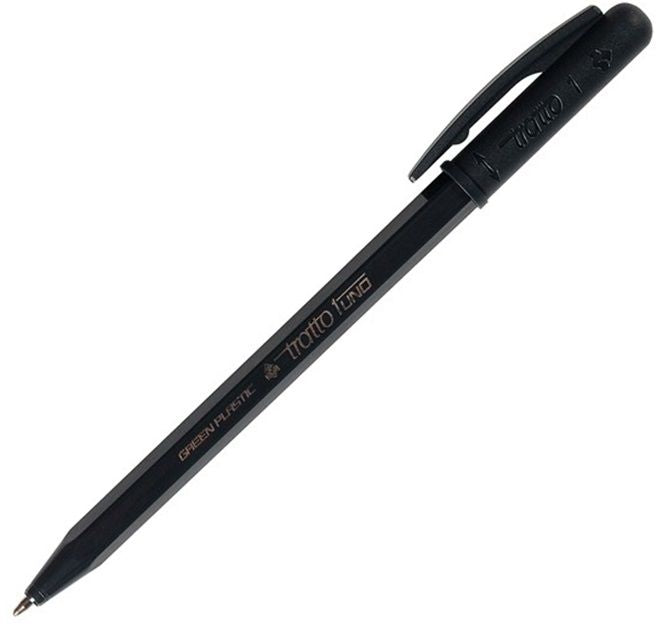 Автоматична химикалка Tratto Uno - 1 mm, черна