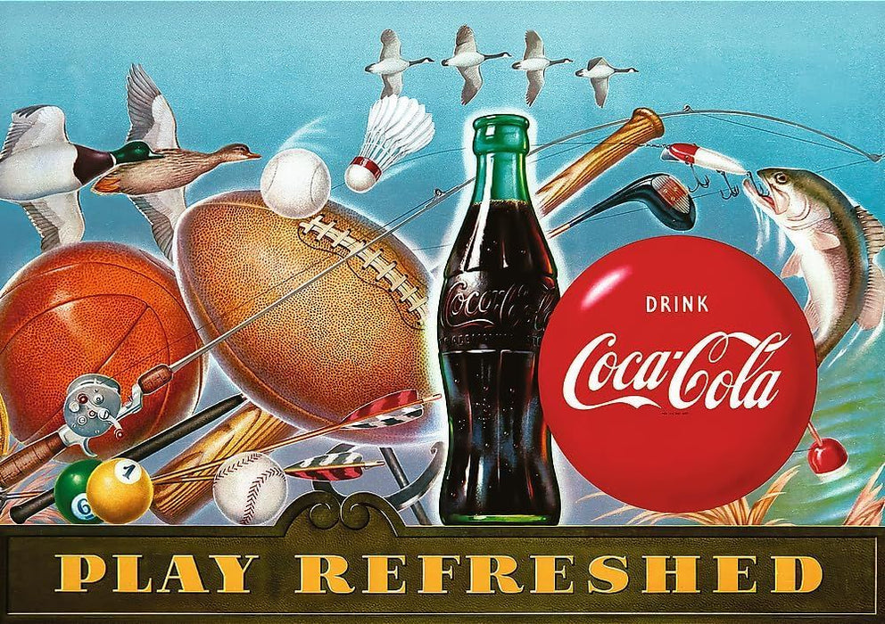Пъзел Trefl от 1000 части - Coca-Cola: Играй освежен