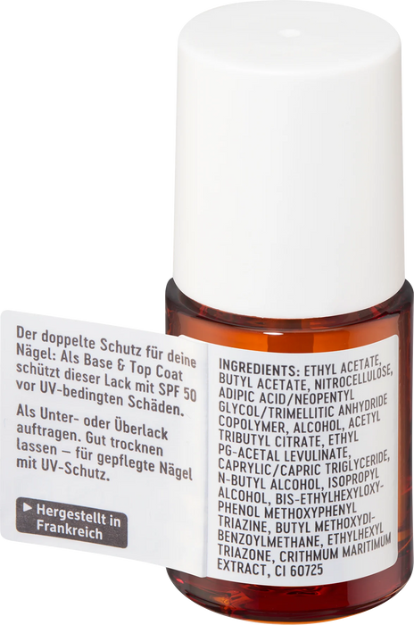 База и топ лак за нокти SPF50, 10,5 ml