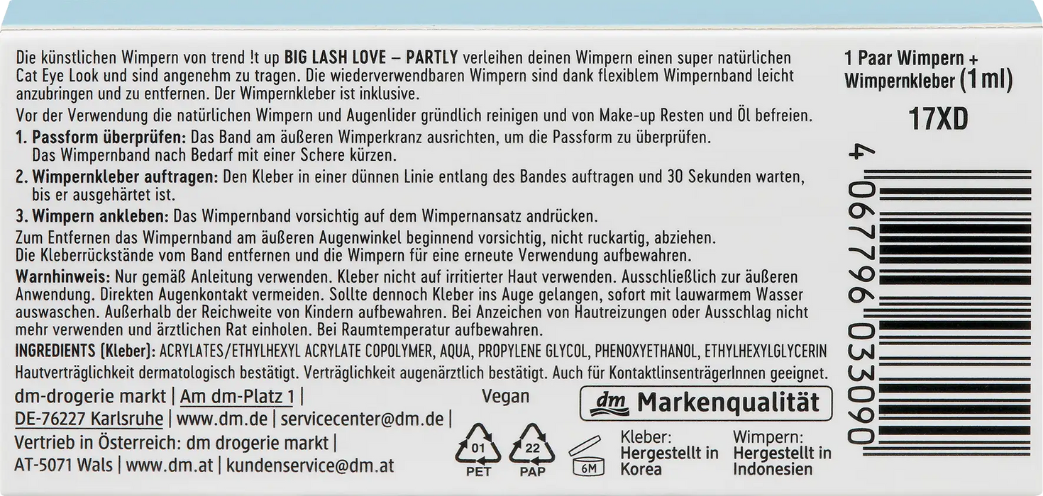 Изкуствени мигли Big Lash Love, 2 бр